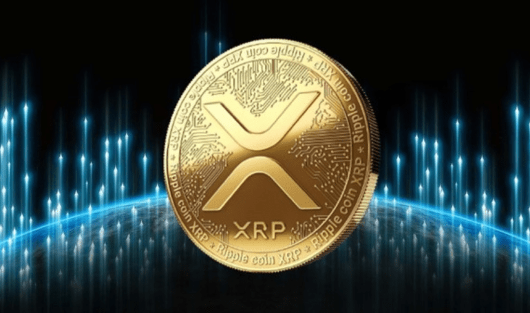 A picture showing XRP coin