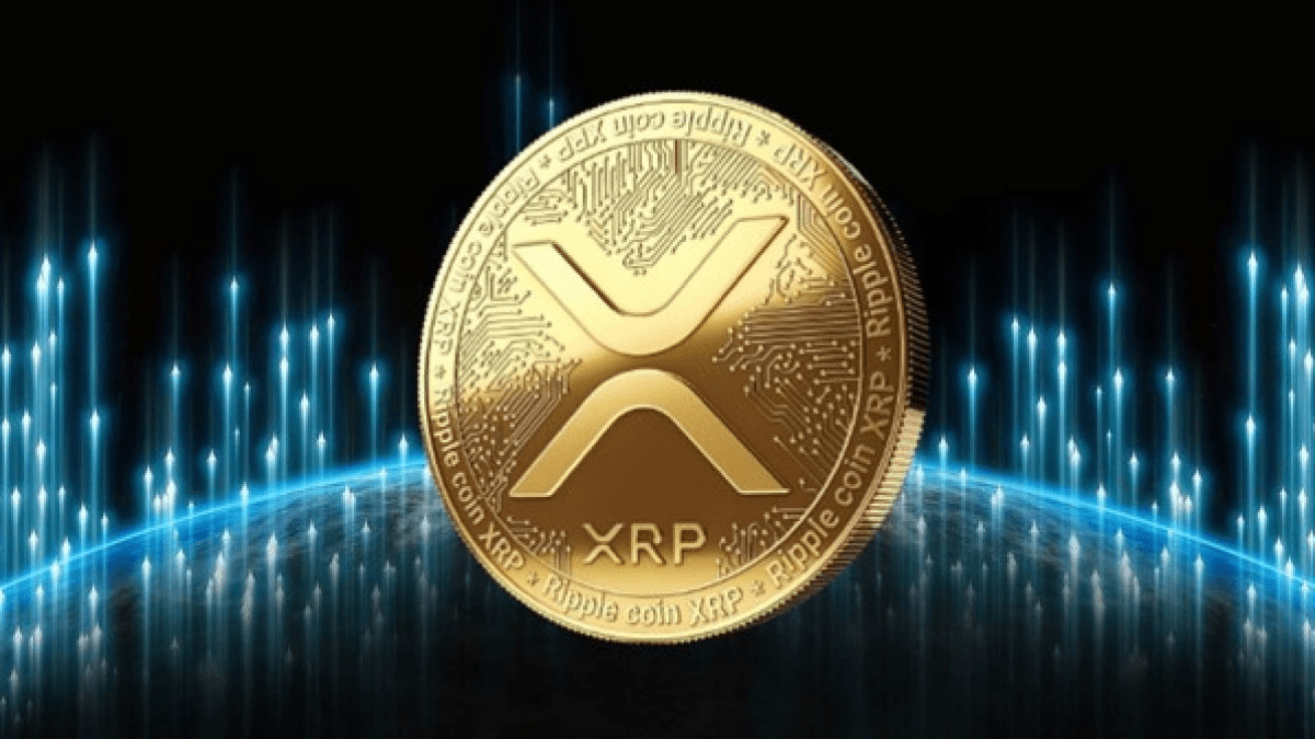 A picture showing XRP coin